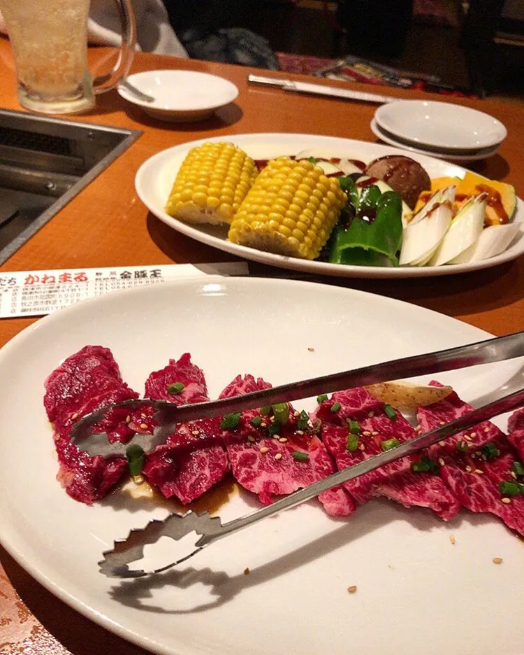 Snapdishの料理写真:焼肉焼きもろこし 焼肉かねまる西焼津店|ガク魁‼︎男飯さん