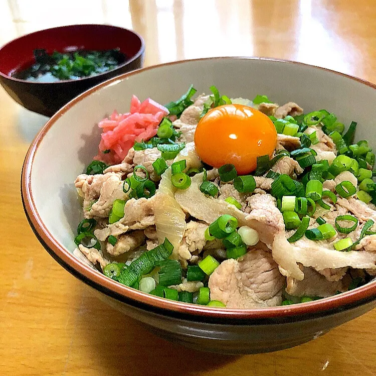 アッサリねぎ玉塩ブタ丼|ガク魁‼︎男飯さん