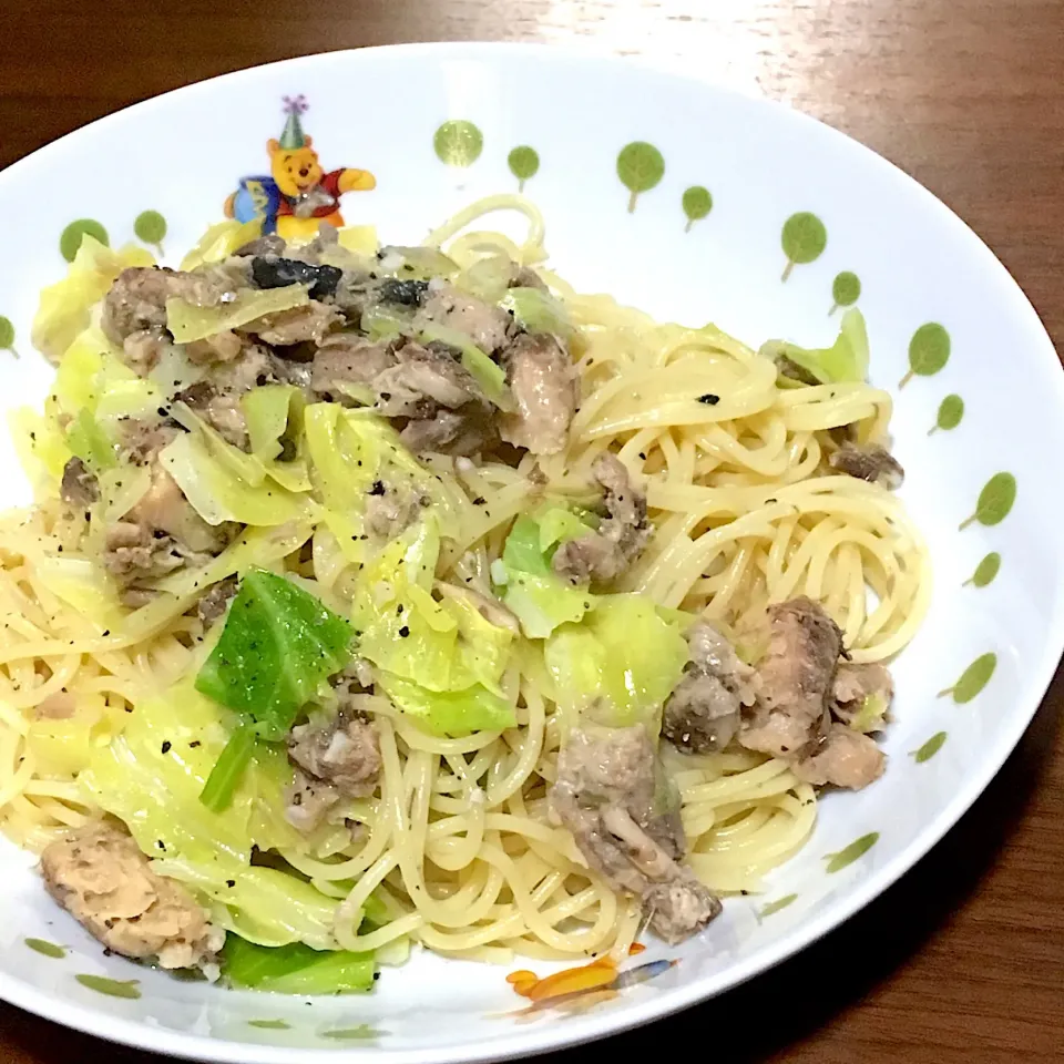 キャベツと鯖缶のスパゲッティ🍝|けいさん