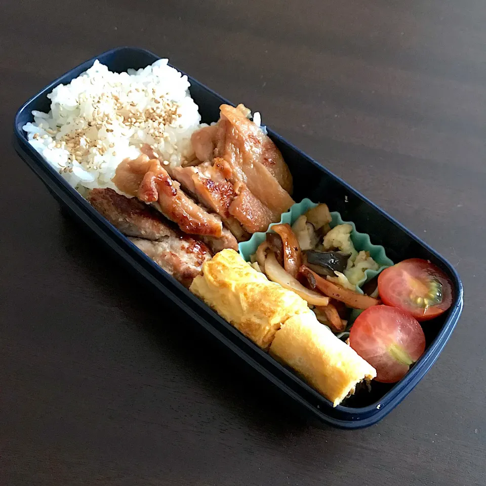 Snapdishの料理写真:鳥もも肉のつけ焼き弁当|あやさん