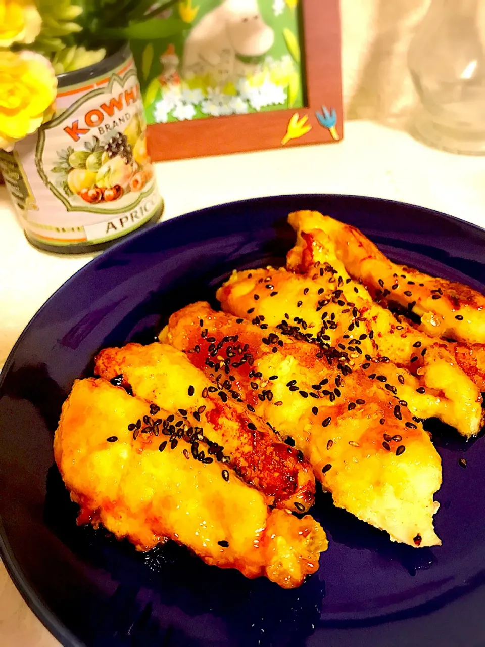 Snapdishの料理写真:ばってぃーまま＠♪さんの料理 フライパン一つで簡単!! 甘辛チキン棒～♡ #ばってぃーまま＠♪の簡単お弁当のおかず|ちゃーさん