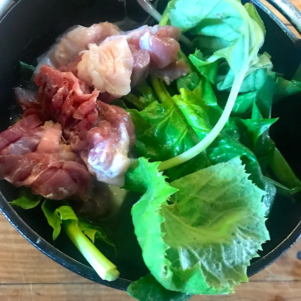 Snapdishの料理写真:のびる、ふき、春たっぷり養生蕎麦
 #亀戸養生料理高の|亀戸 養生蕎麦 高のさん