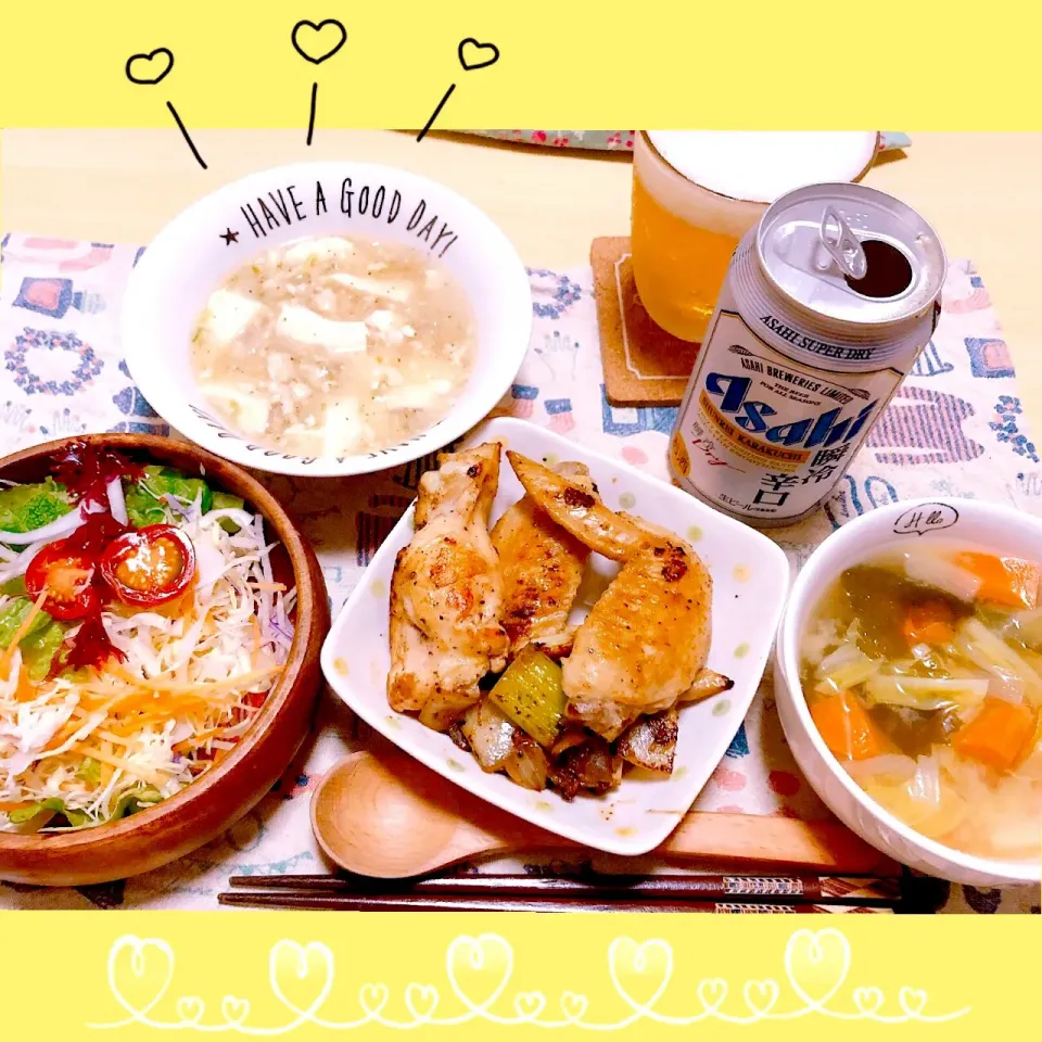 Snapdishの料理写真:３／２８ ｗｅｄ
晩ごはん🍴＊○°|rinaronarさん