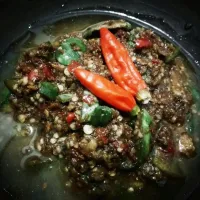 Eggplan Sambal...

#spicy
#original
#sambal
#Indonesian cuisine|Mutiara Ulyaさん