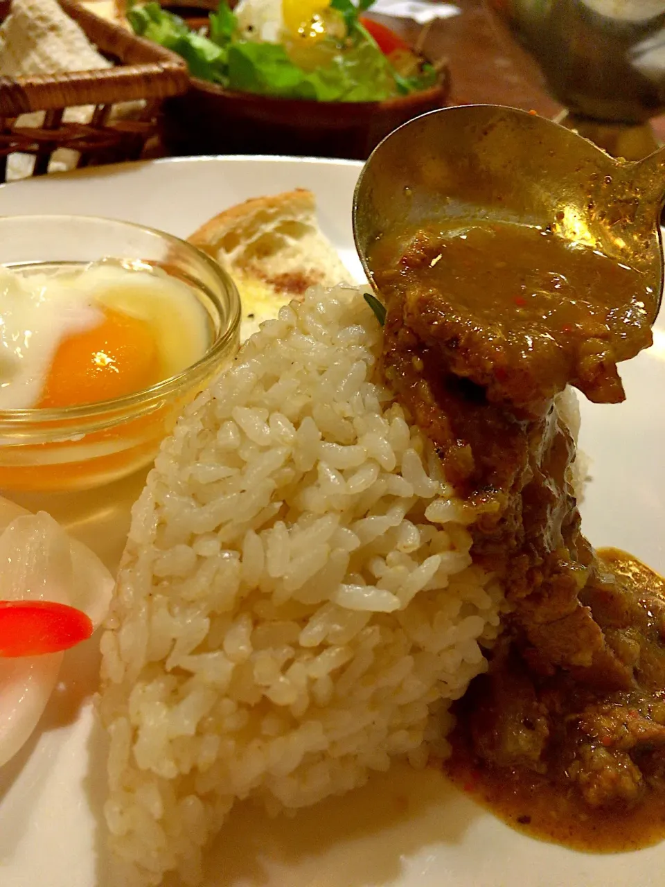 エッグドブラジルカレー  #浜松  #カレー処ヤサカ  #カレー|ダンディ☆和田さん