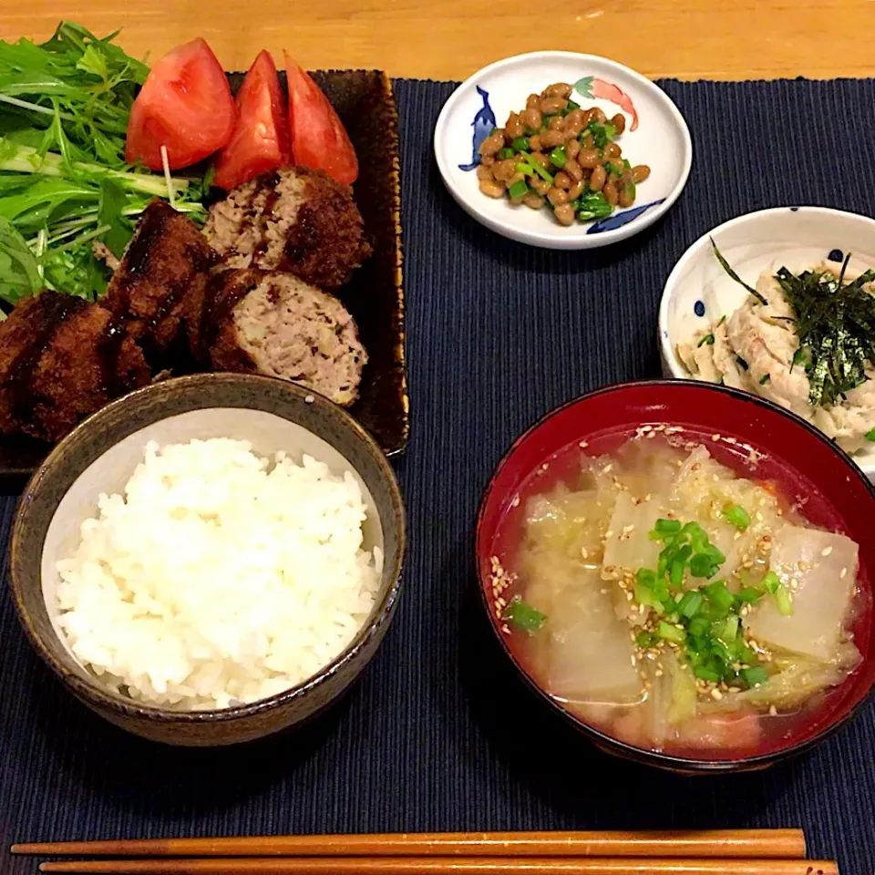 メンチカツ定食|大盛りご飯さん