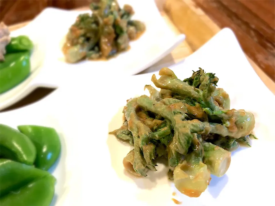 タラの芽の胡麻味噌和え|食工房 晃満（こうみ）さん