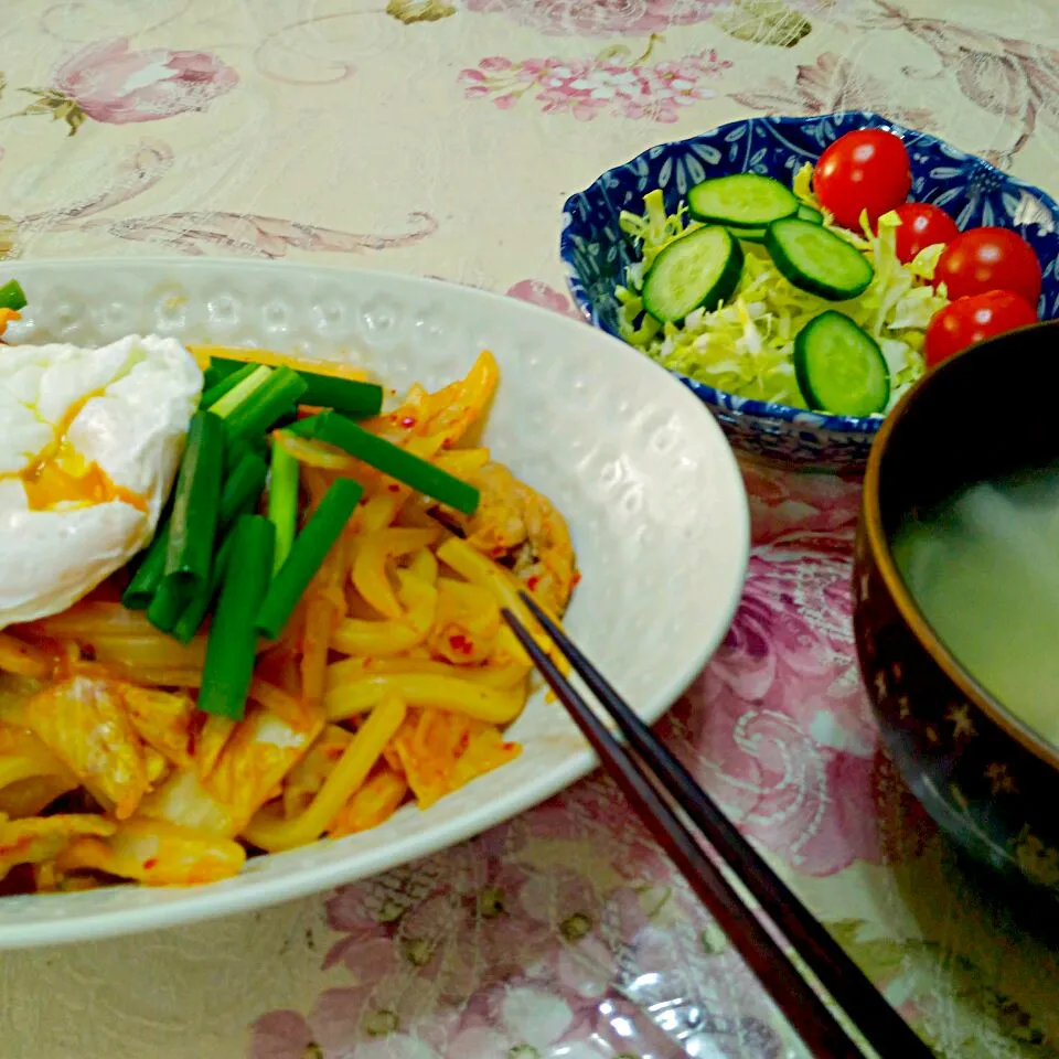 2018.3.29（木）
豚キムチ焼きうどん|たえさん