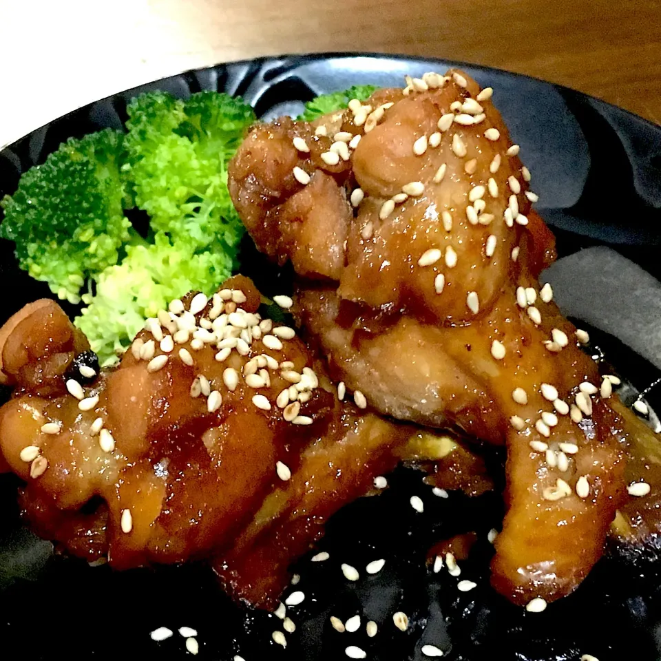 鶏手羽元の甘辛さっぱり煮🐓|けいさん