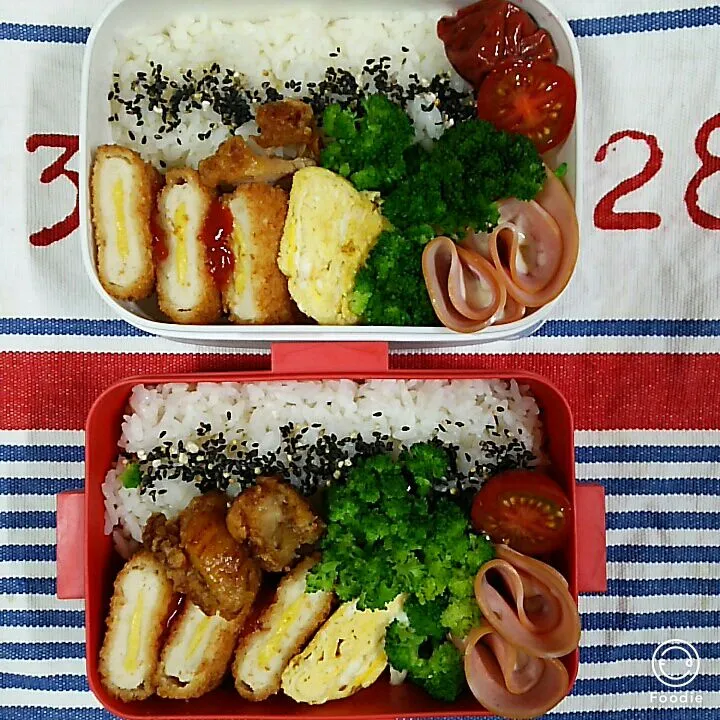 Snapdishの料理写真:娘、私弁当🍱|miimiさん