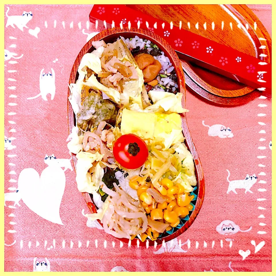 ３／３０ ｆｒｉ
豚のスパイス焼き弁当🍴|rinaronarさん