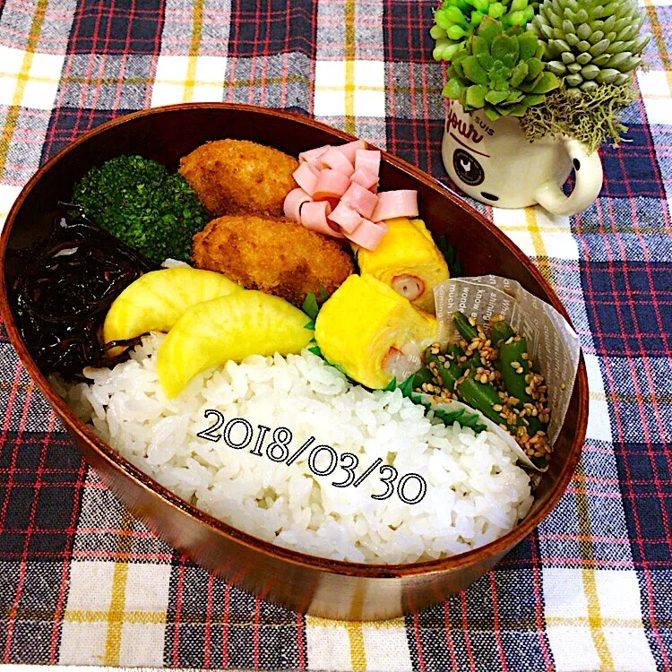 2018/03/30❤︎今日のお弁当🍱|makkkkkoさん