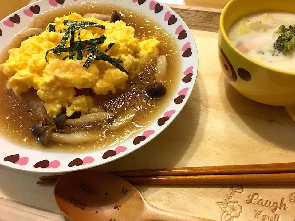 Snapdishの料理写真:和風オムライス|大盛りご飯さん