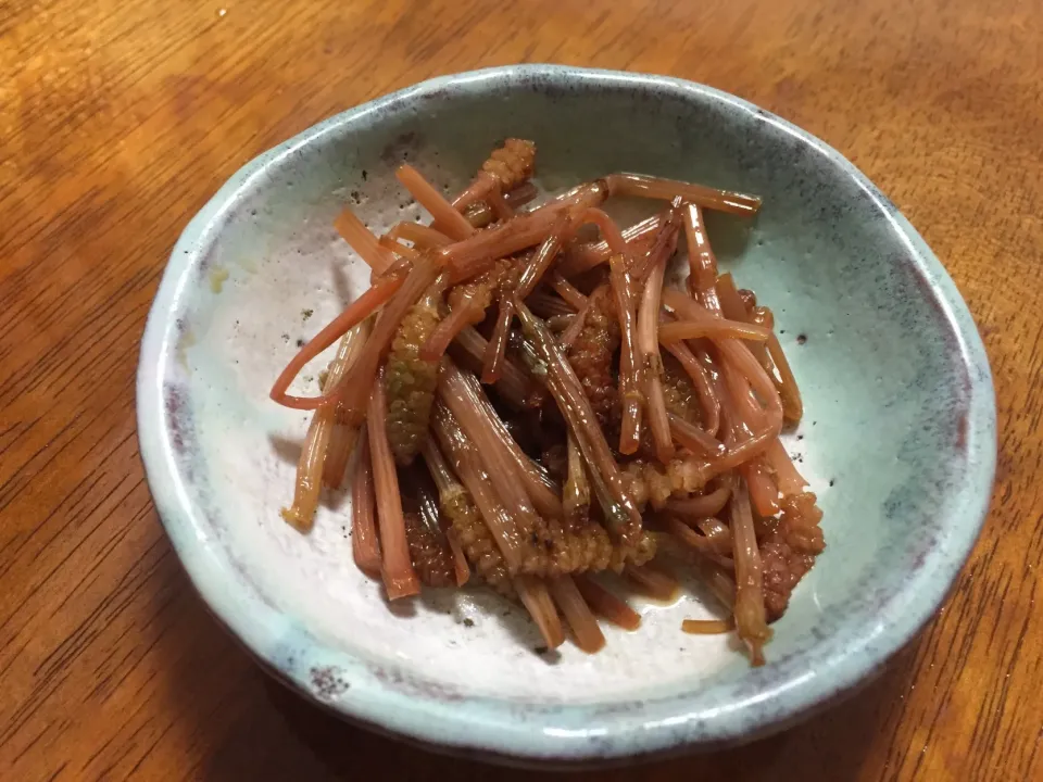 土筆のお醤油炒め|さんだーさん