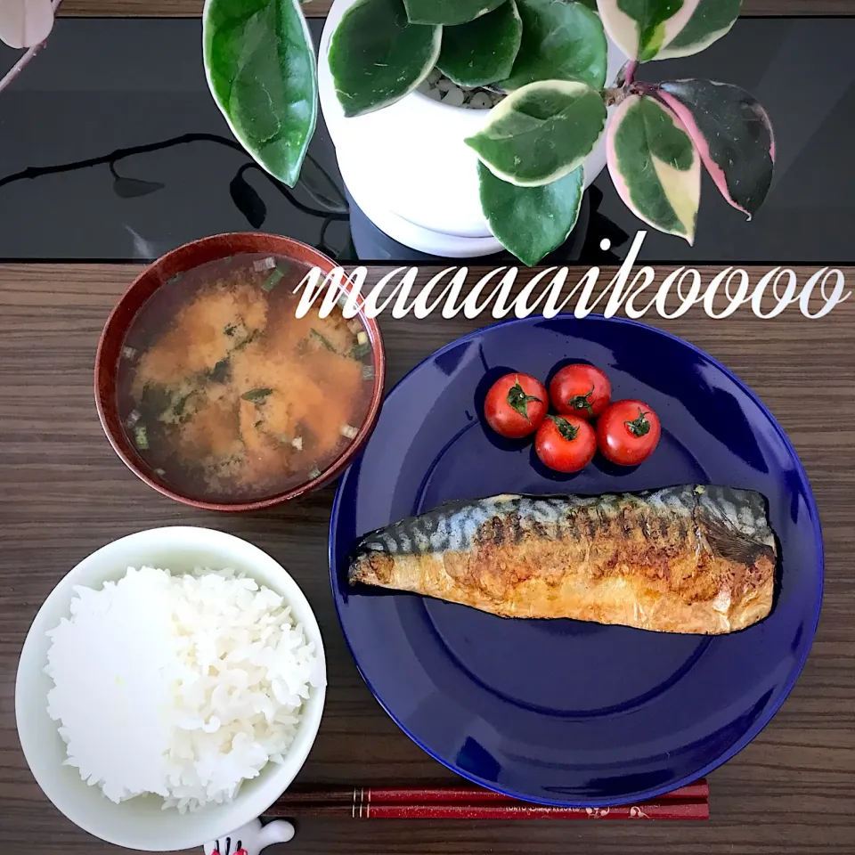 朝ごはん☀️塩さば定食🐟|マイコさん