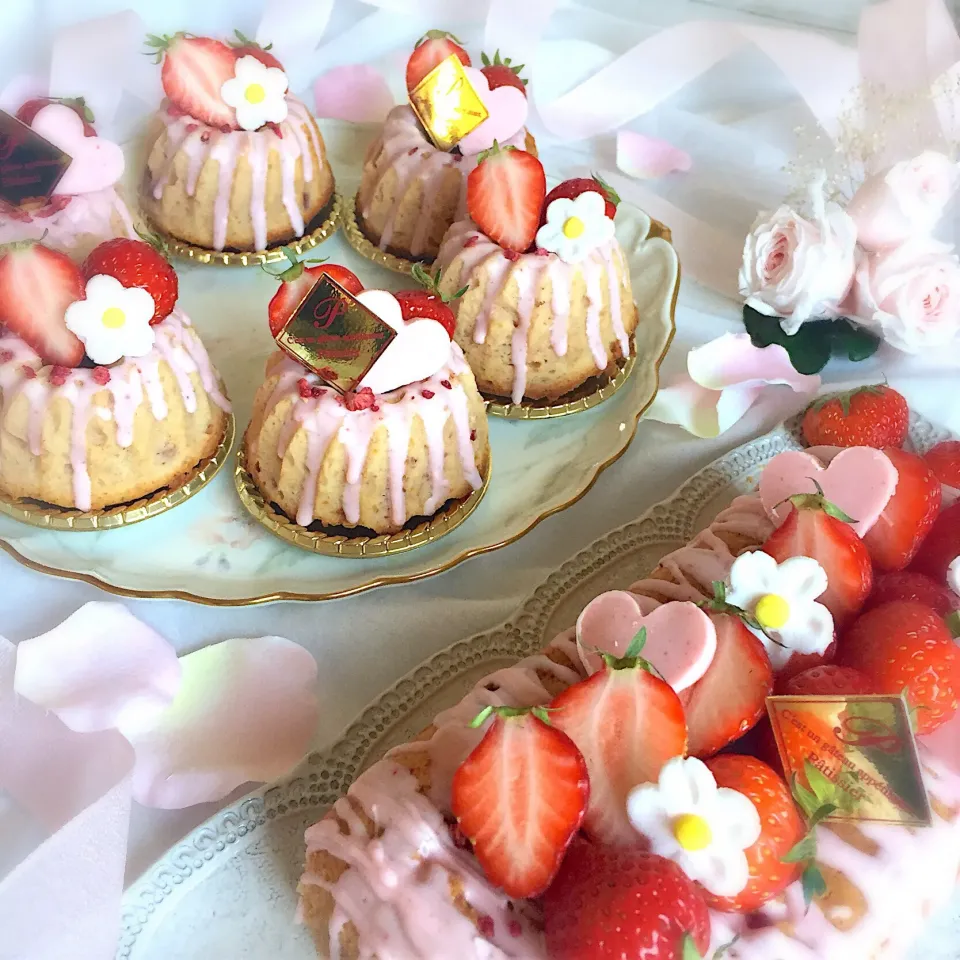 💗🍓いちごのパウンドケーキ🍓💗|lily_lily821さん