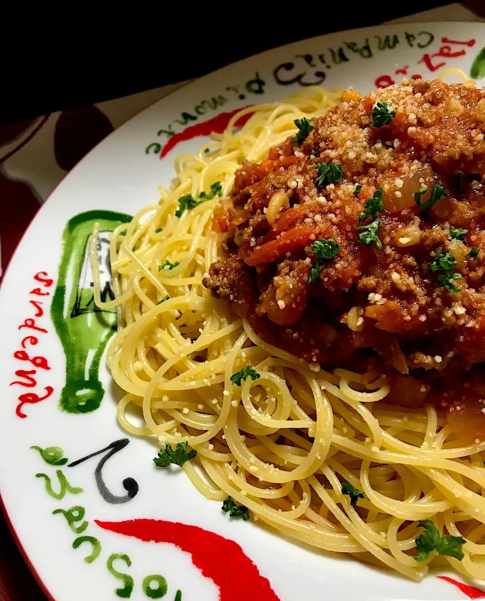 ミートソーススパゲッティ🍝|あいさん