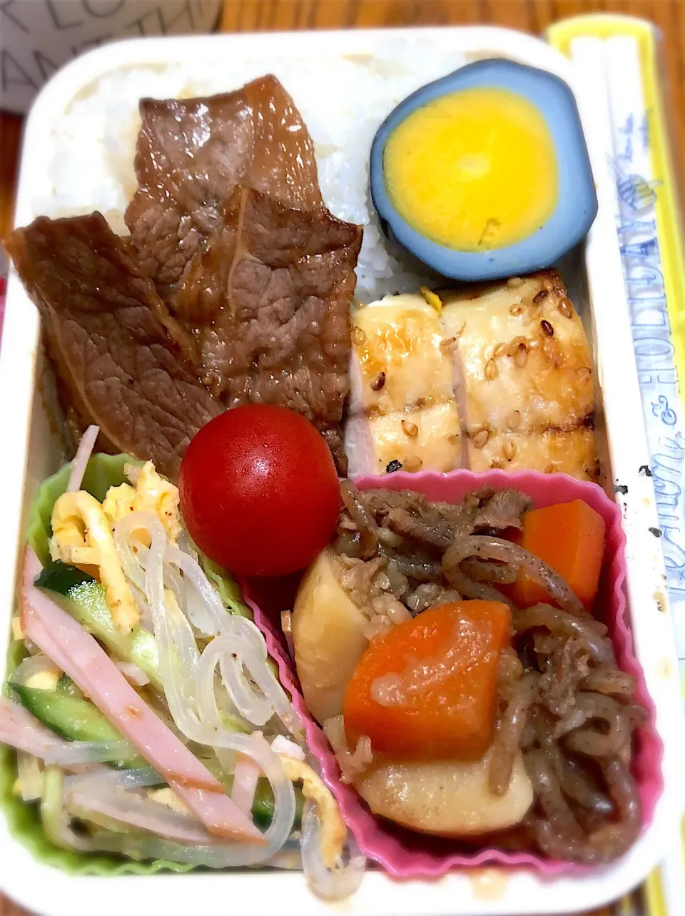 4月1日（日）弁当🍱 焼き鯖、焼肉 弁当|かよっぺさん