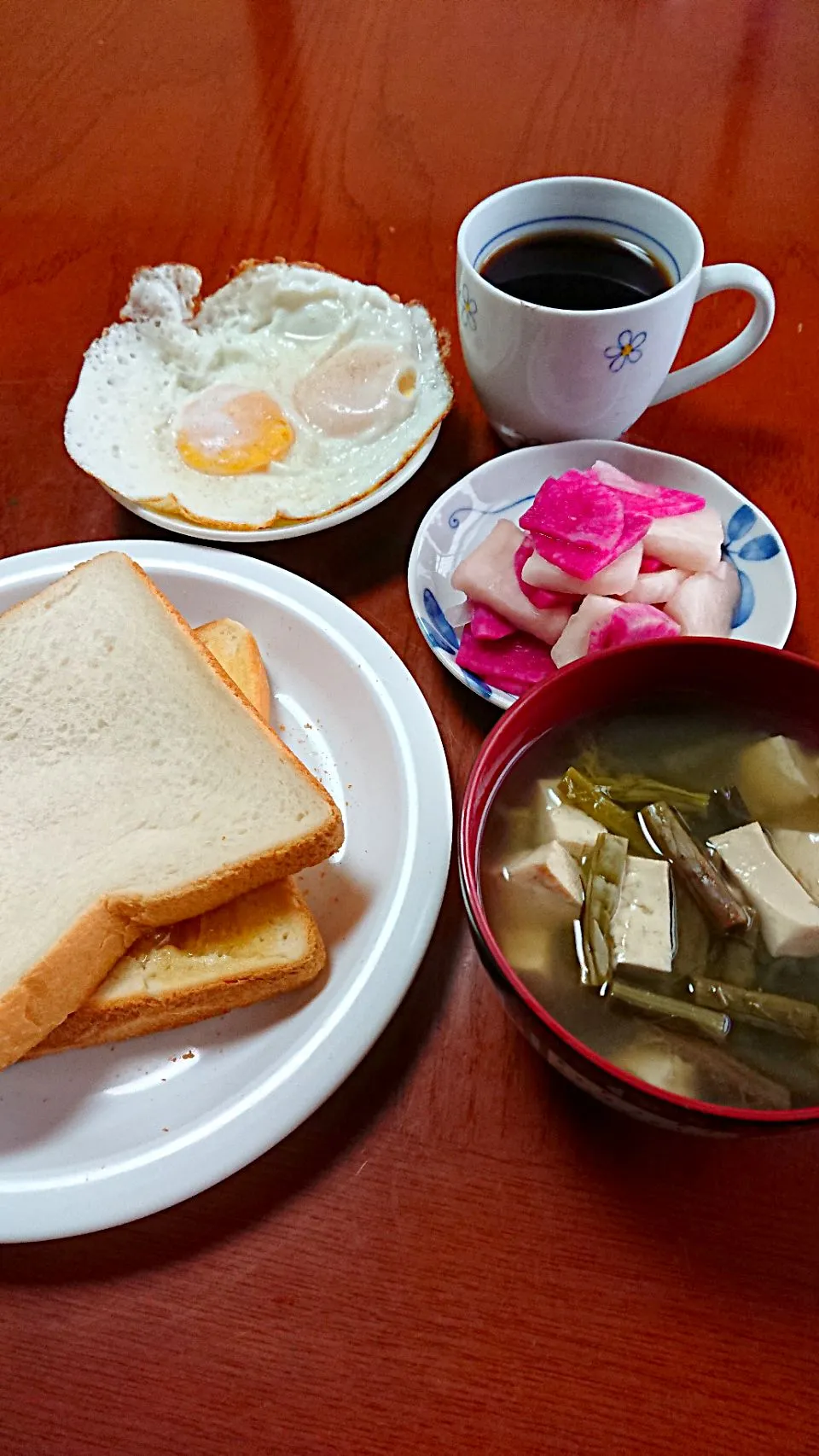 Snapdishの料理写真:和洋折衷朝ごはん♪|ユミさん