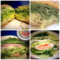 OMさんの料理 Before→Homemade bagel sandwich(smoked samon and cream cheese) 
#油揚げ #グルテンフリー ダイエットバージョン