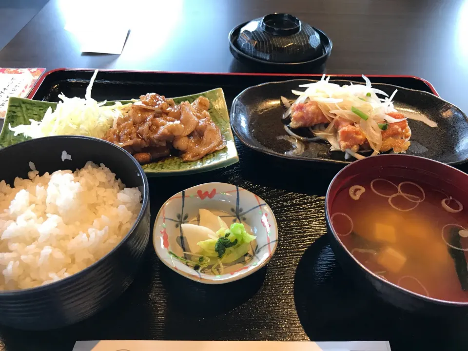 豚生姜焼きと唐揚げ|手品先輩さん