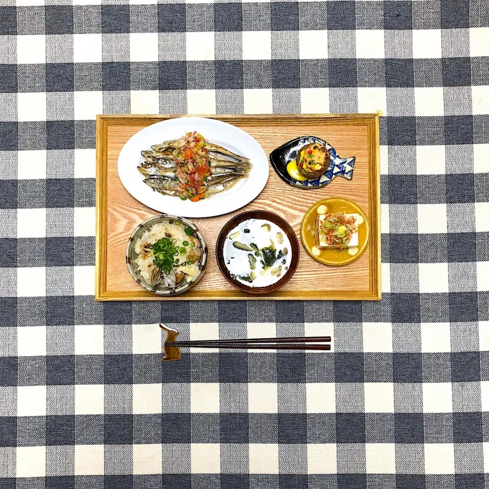 余り物de炊き込みご飯定食…笑|omoさん