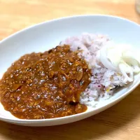 すりおろしごぼうのスパイシーキーマカレー #料理男子