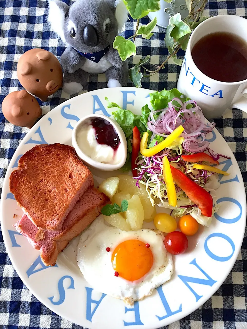 Snapdishの料理写真:本日の朝ごはん☺︎|むーさん