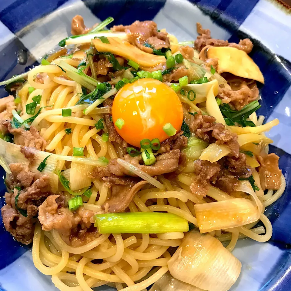 すき焼き風パスタ|ともこさん