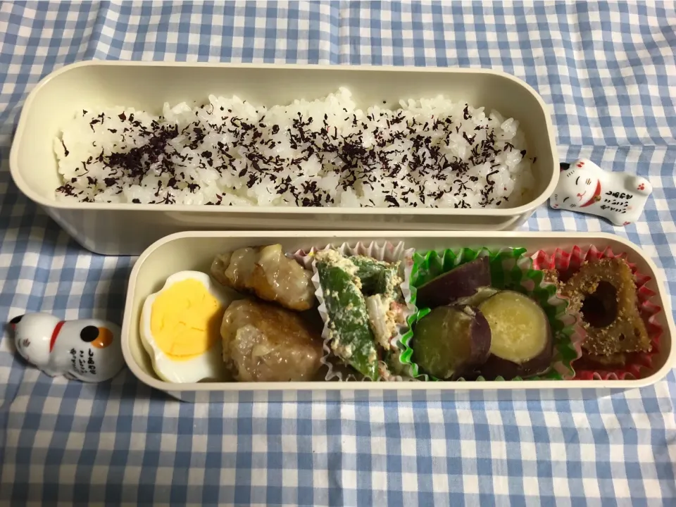 Snapdishの料理写真:2018/4/2(月) 夫弁当🎵|kiyominさん