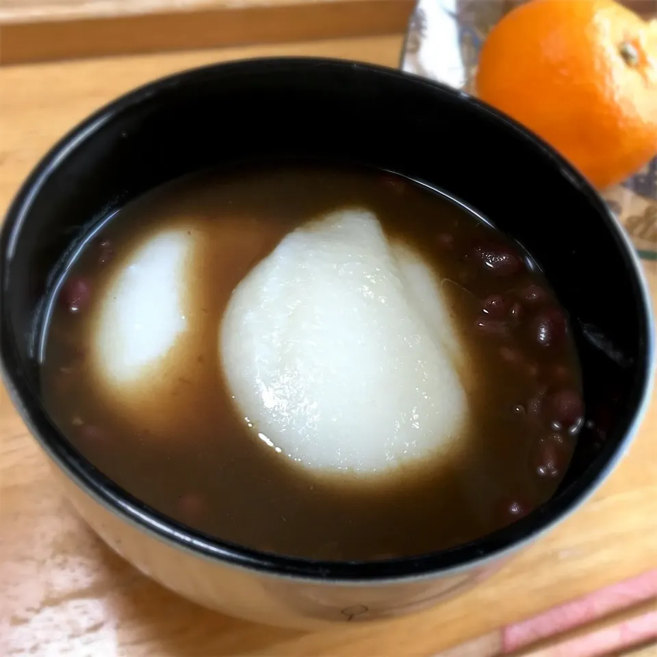 お餅は２つ。おぜんざい😋|かわちさん