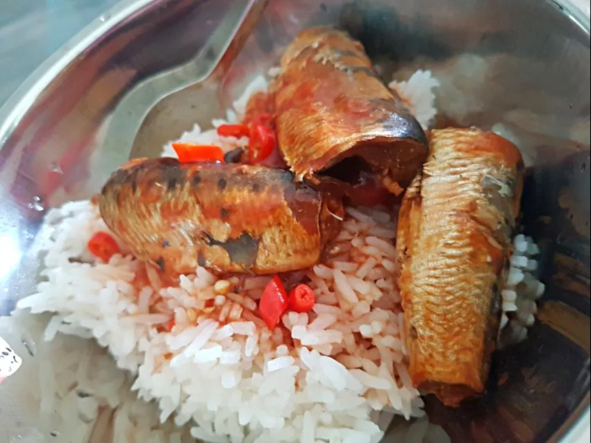 Simple Tuesday lunch
Steamed spicy sardines with rice 😗🙄|🌷lynnlicious🌷さん