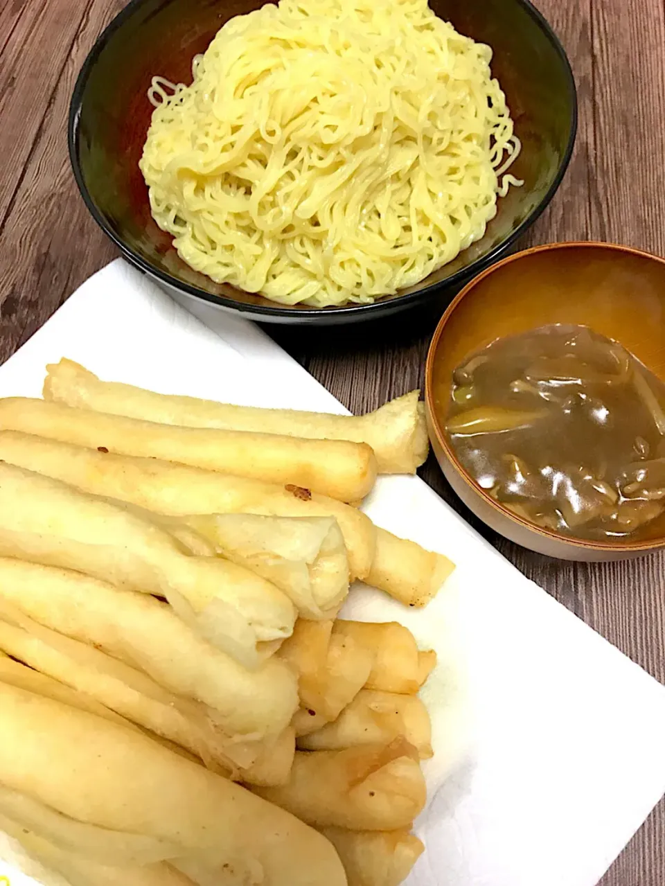 和風カレーつけ麺☆たらマヨ春巻き|MEGUMIさん