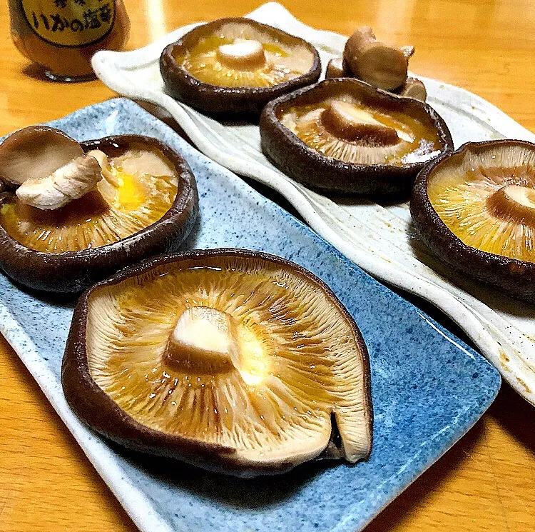 🍄原木しいたけバター醤油焼き（静岡.藤枝産）相方作|ガク魁‼︎男飯さん