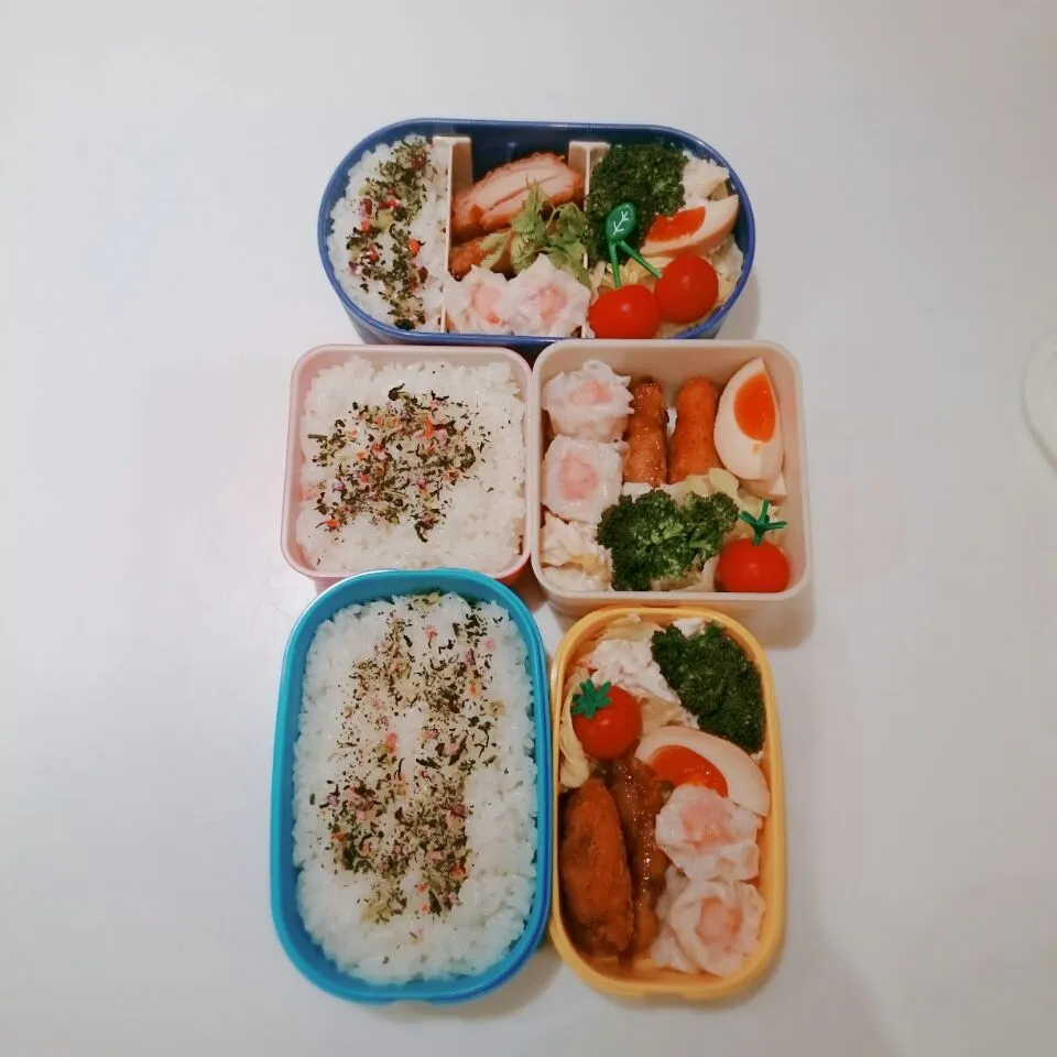 4/4(水)の3人弁当🍱|ふみぃさん