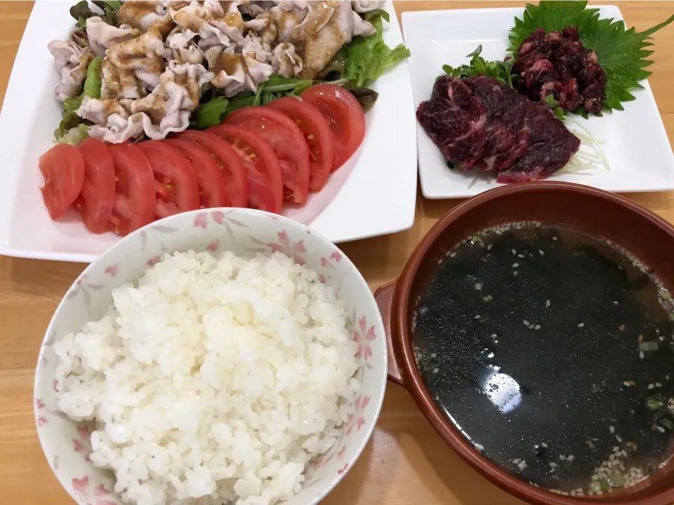 冷しゃぶと鯨肉のユッケ＆刺身|Hoshiさん