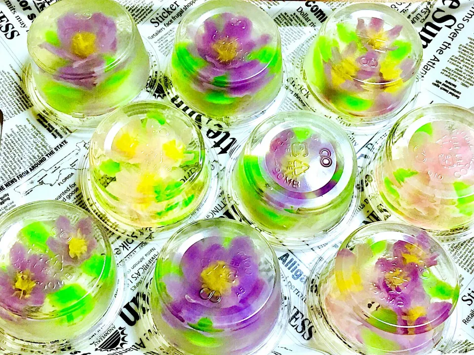 #Flower jelly art🌸|femi🌿さん