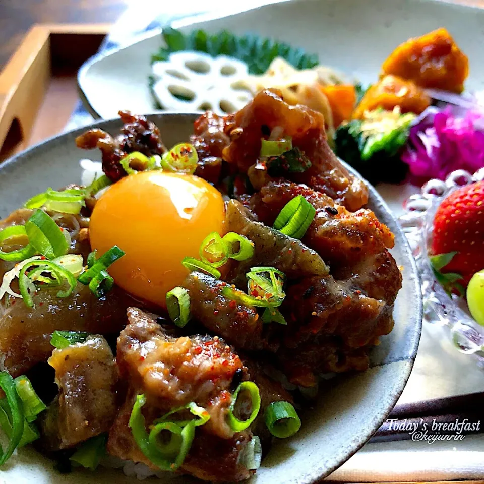 Snapdishの料理写真:どて焼き丼|@keijunrinさん