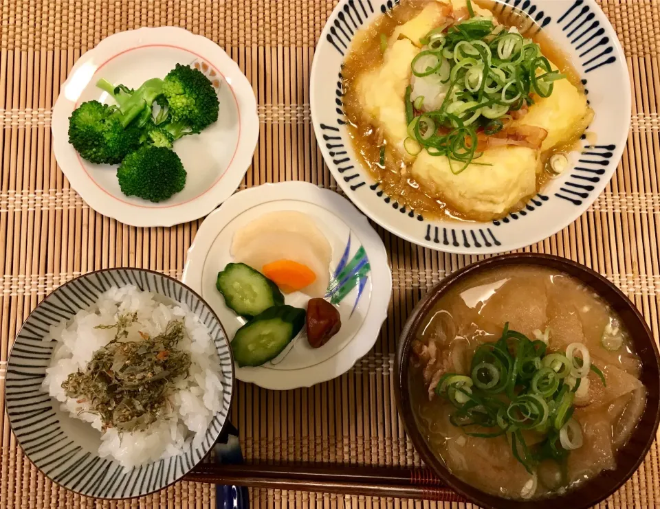 今日の夕飯、揚げ出し豆腐。|sono.kさん