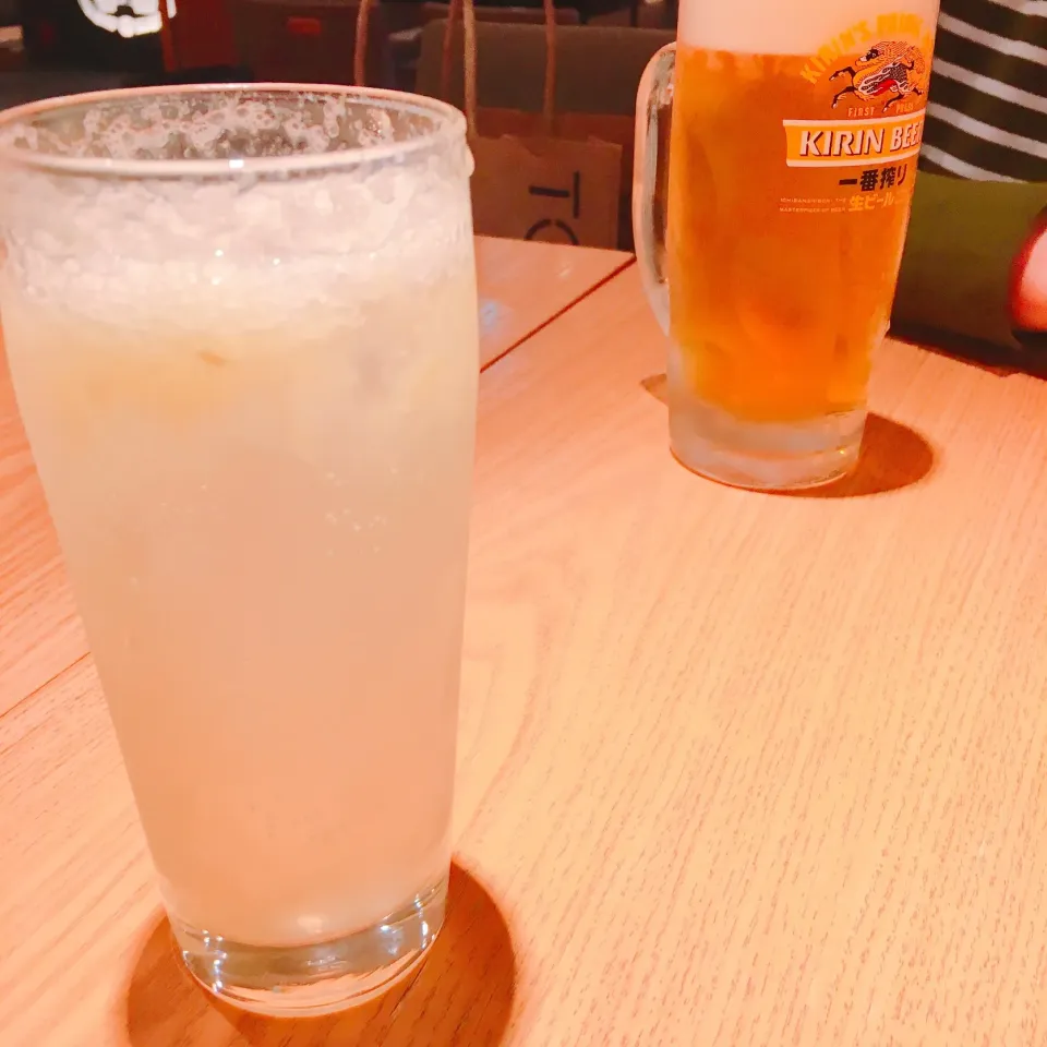 グレープフルーツサワー、ビール|みぃさん