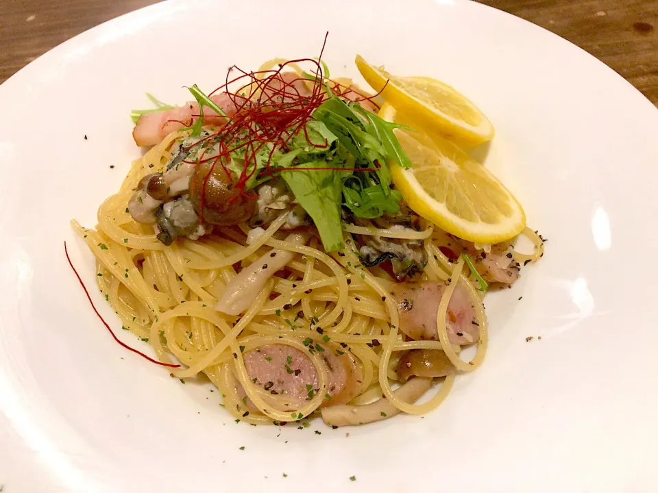 本日の広島産牡蠣パスタ|T. Wonderさん