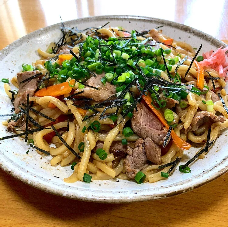 豚ポン焼うどん|ガク魁‼︎男飯さん