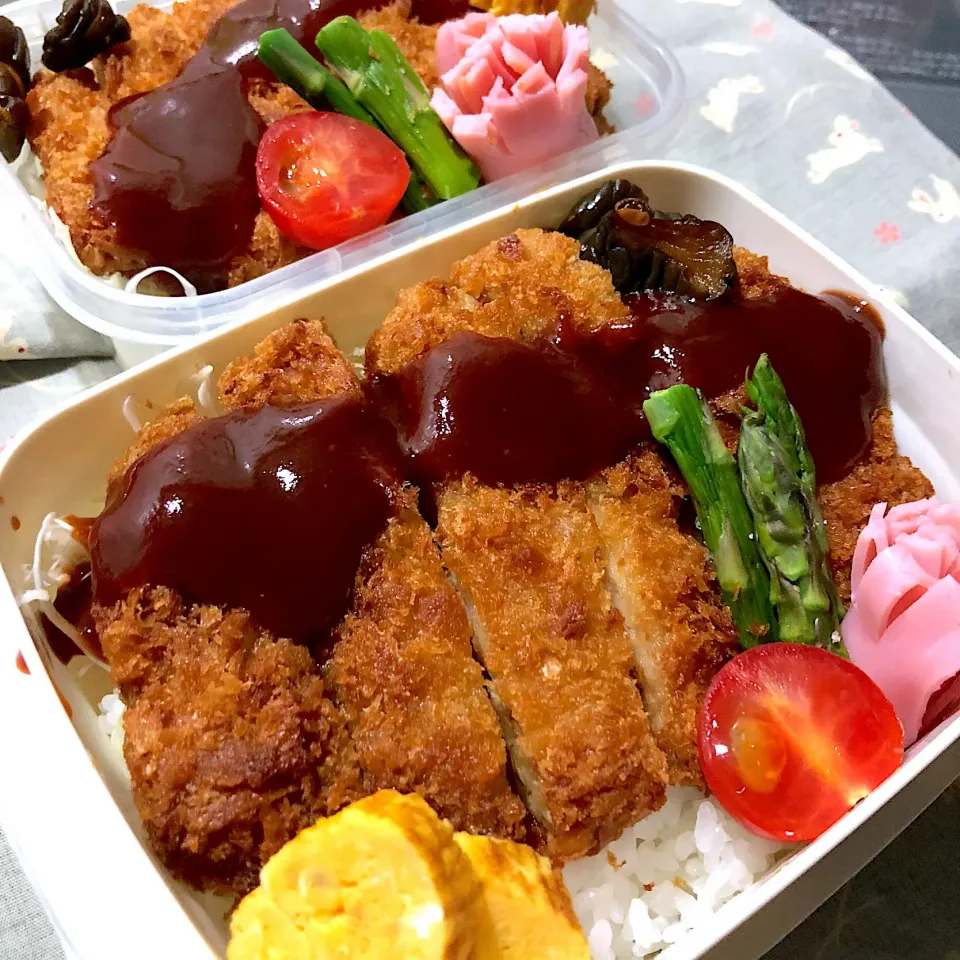 #お弁当  #修行中 #ソースカツ弁当  #私もお弁当♡|カナ☆デップさん