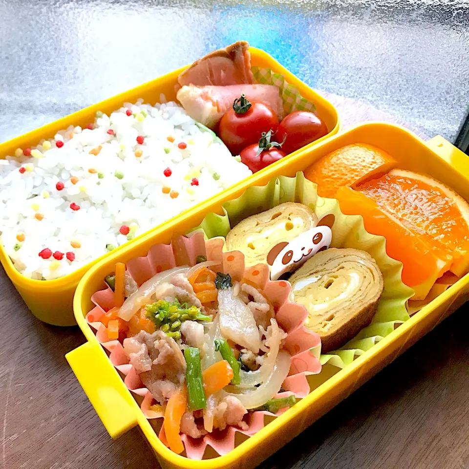 娘の学童弁当 4日目 夫作|♪なつぱんだ♪さん