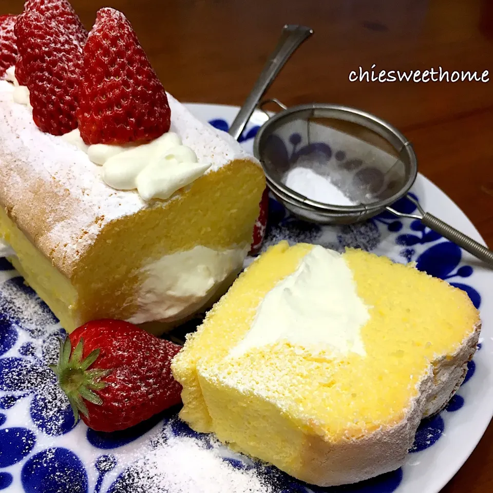 生シフォンケーキで入学祝い🌸|chieko ♪さん