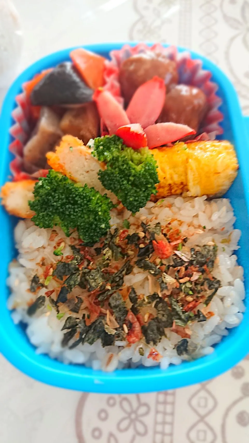 Snapdishの料理写真:たまにアップ💓毎日の保育チビ弁🍀|yuutmoさん