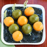 Snapdishの料理写真:Pumpkin & matcha dango with kurogoma #団子|페이さん