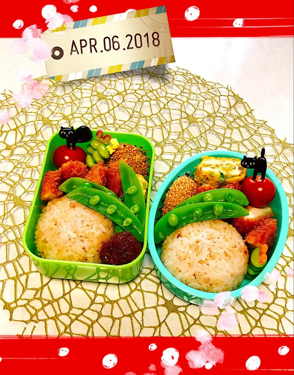 Snapdishの料理写真:2018/4/6  #始業式 #お弁当|もっさんさん