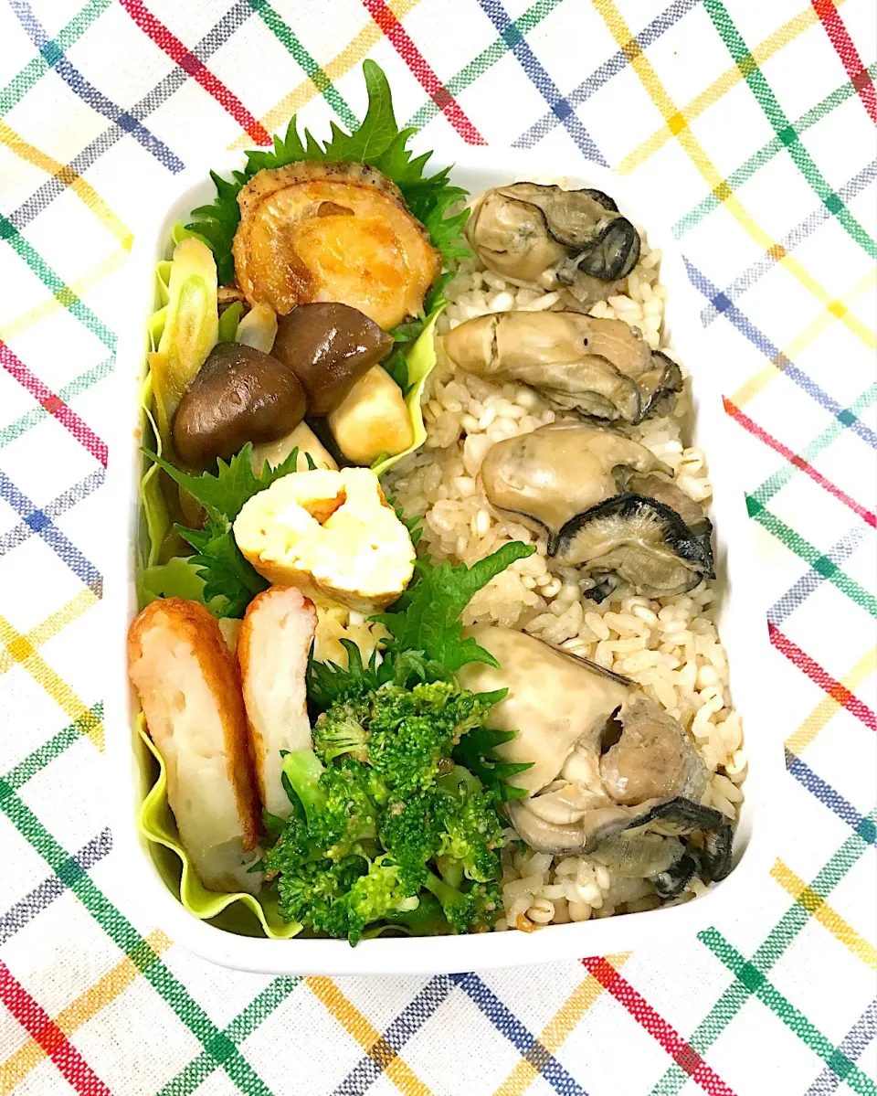 今日のパパ弁当は牡蠣ご飯弁当💕|key♪さん