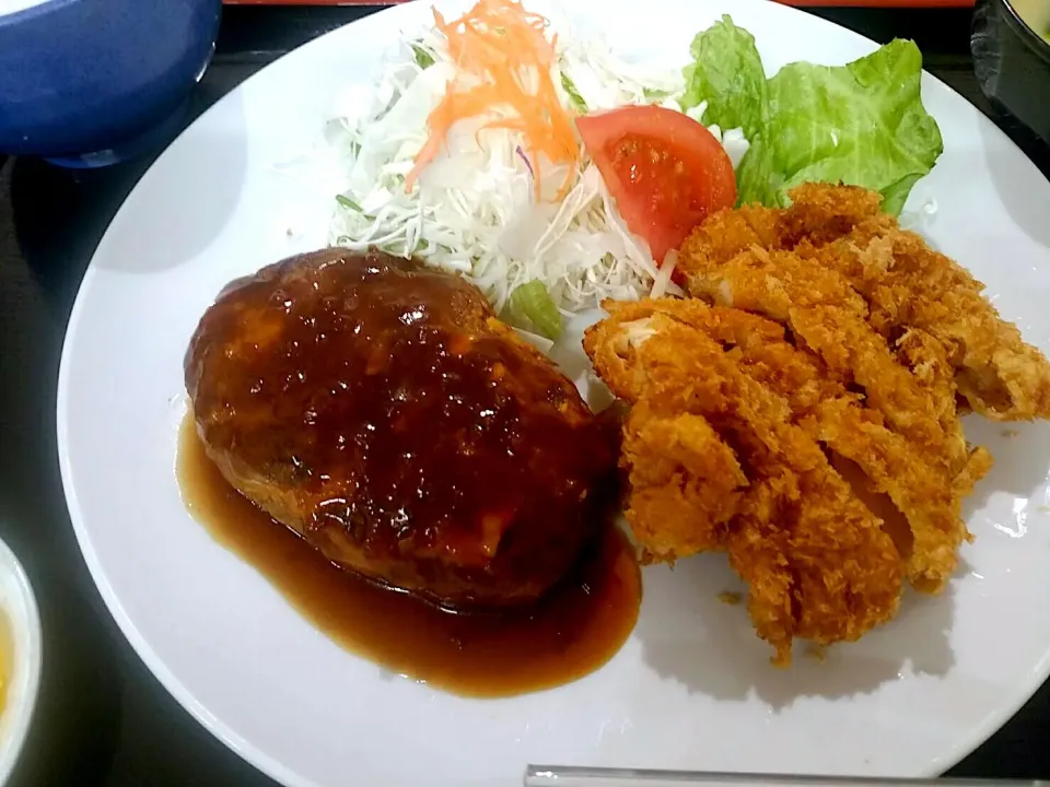 和風ハンバーグ&チキンカツセット|nyama1さん